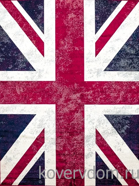 Ковер из вискозы и хлопка Royal Palace 14793 6010 Британский Флаг