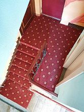 Овальный полушерстяное ковровое покрытие SIDNEY ROSE с укладкой на лестницу